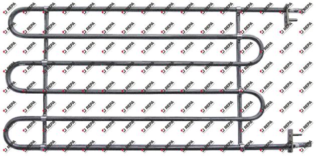 Heating element 700W 230V L 392mm bracket mounting