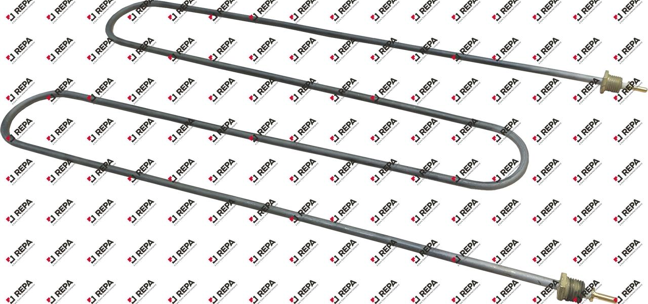 Heating element 1000W 230V L 455mm 2 hole fixing
