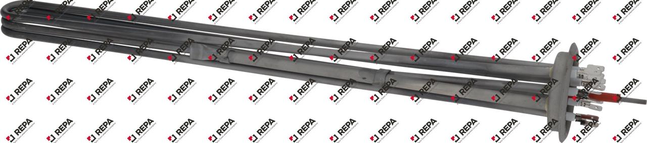 Heating element 8000W 230V L 470mm round flange