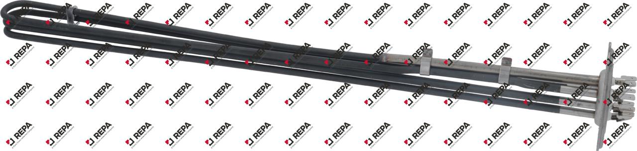 Verwarmingselement 7500W 220V L 550mm 3-gatsflens