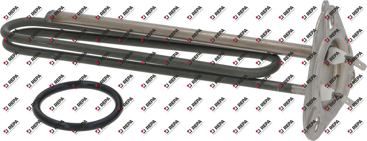 Heating element 2500W 230V L 240mm 3 hole flange