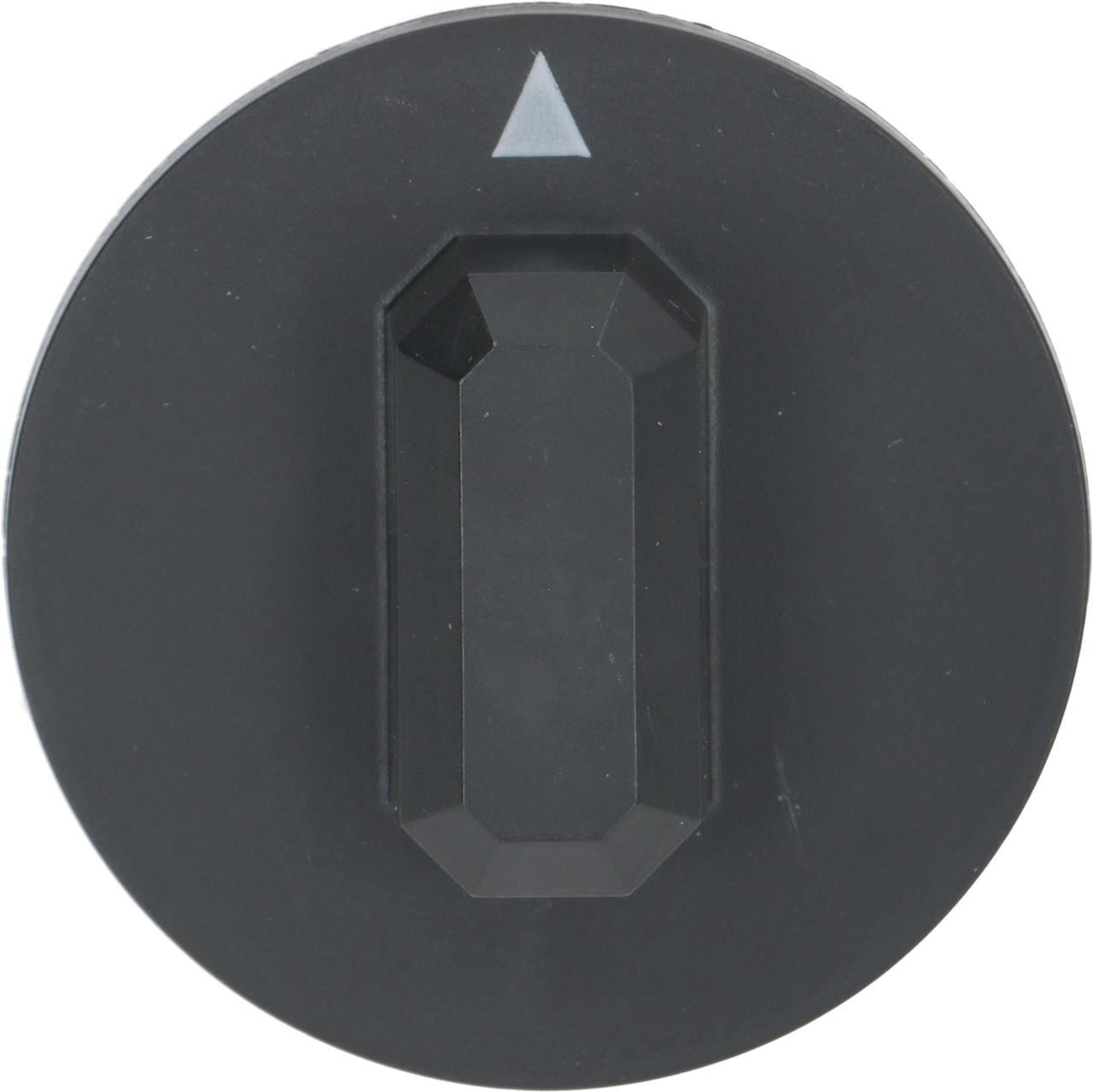 Knebel ø 44 mm schwarz Schalter Nullstrich
