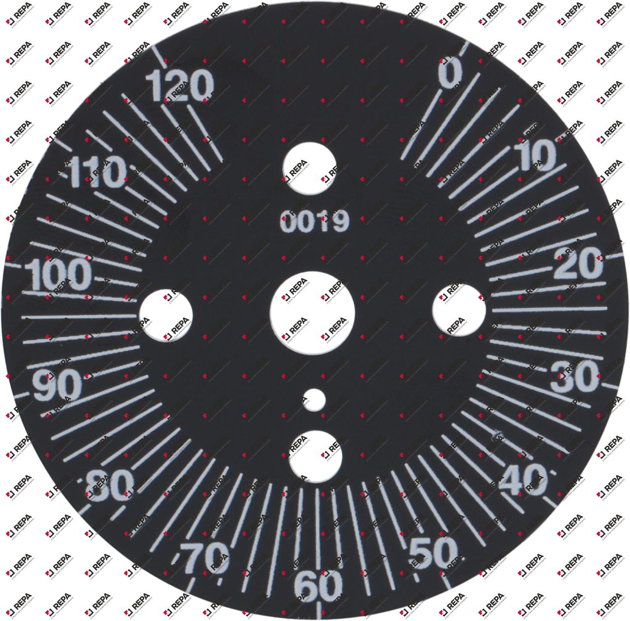 Skalenscheibe ø 60 mm Drehwinkel 30-330°