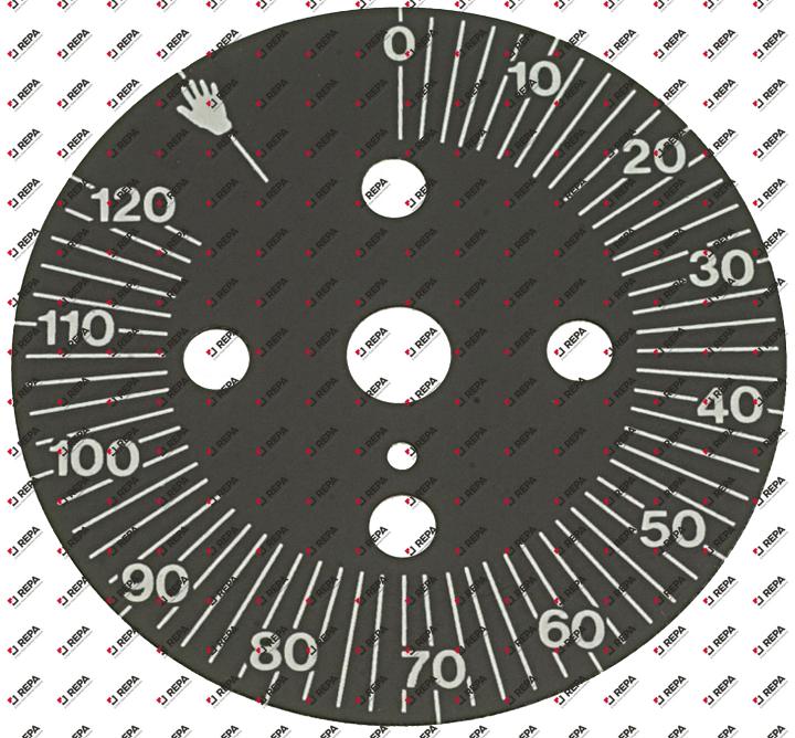 Disque gradué ø 60mm angle de rotation 0-300°