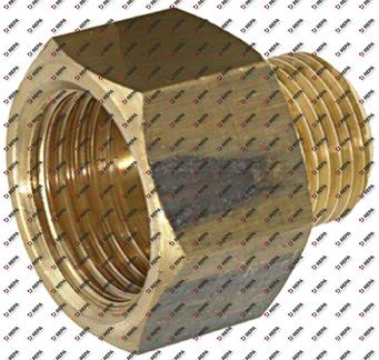 Reducción rosca 1/2" H - 3/8" M latón