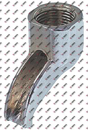 Zeefhouderuitloop draad 3/8" gebogen/lang 1-wegs