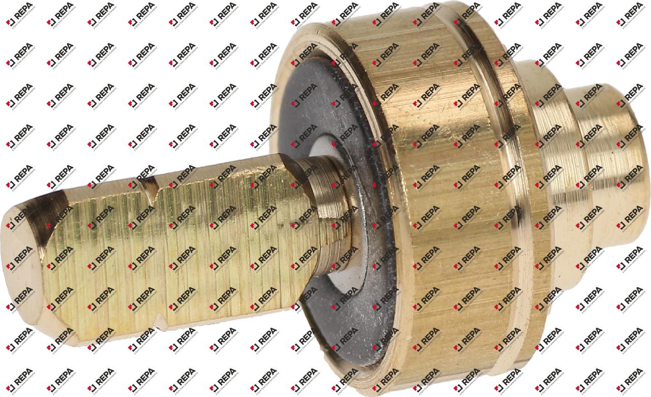 Valve brass ED ø 16mm L 27mm shaft triangular