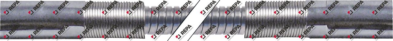 Shower hose L 1075mm connections 1/2"  t.max. 90°C