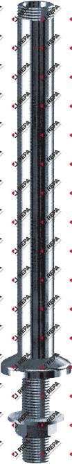 Standsäule Anschluss 1/2" - 3/4" L 300 mm