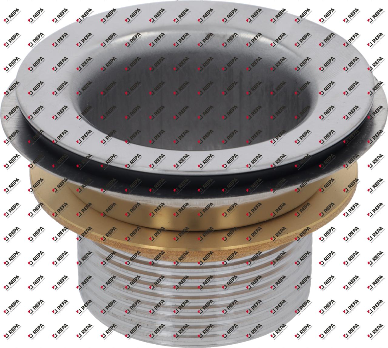 Afvoerventiel grootte 1½" BuD ø 71mm RVS AISI 304