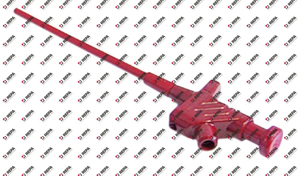 Klemmprüfspitze ø 4 mm rot