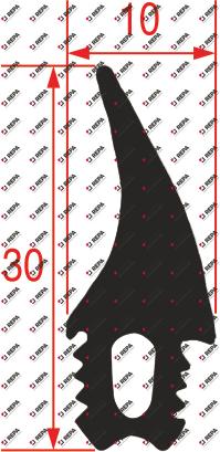 Deurrubber profiel 2785 VPE per meter