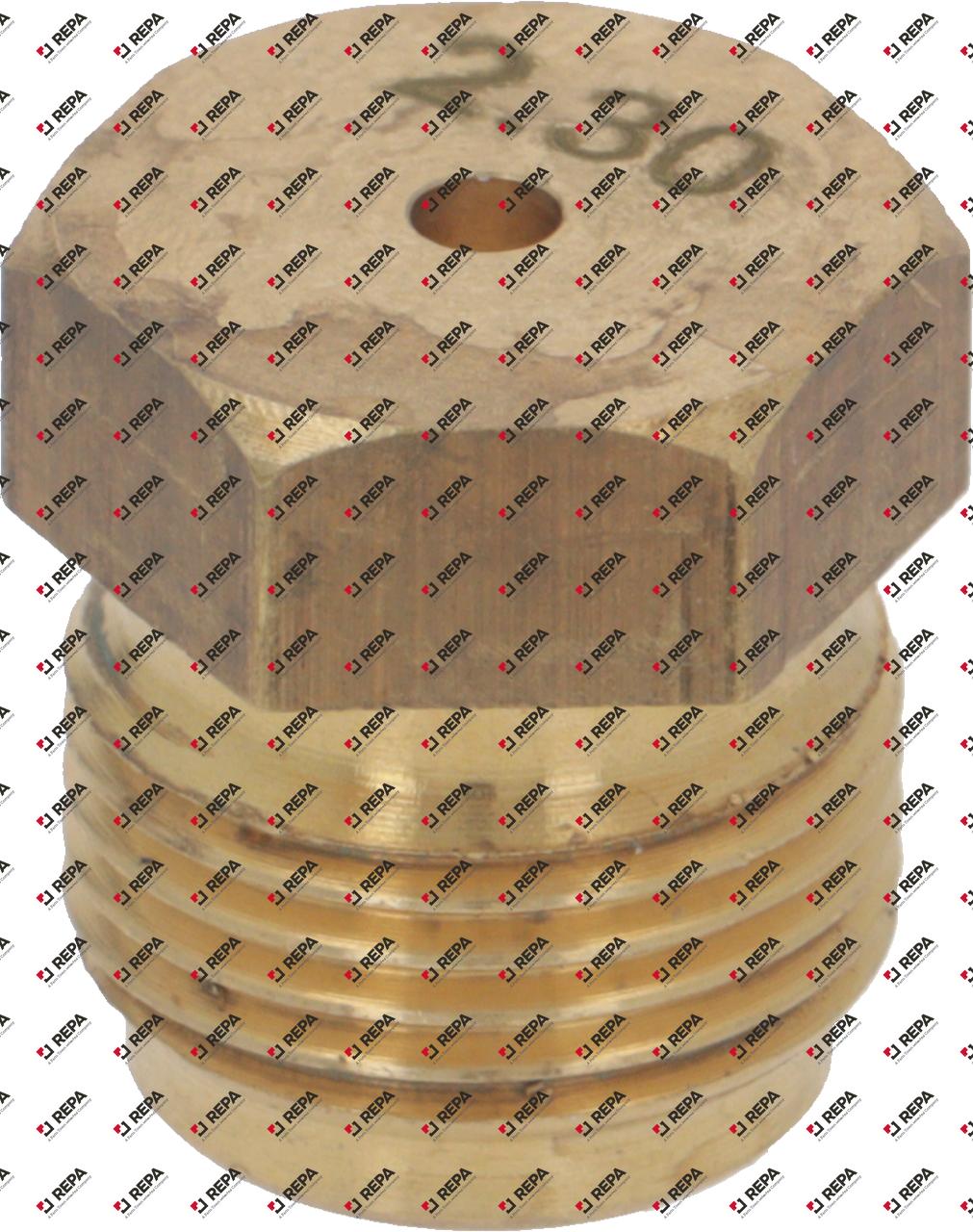 Gas injector thread M13x1 WS 13 bore ø 2,3mm