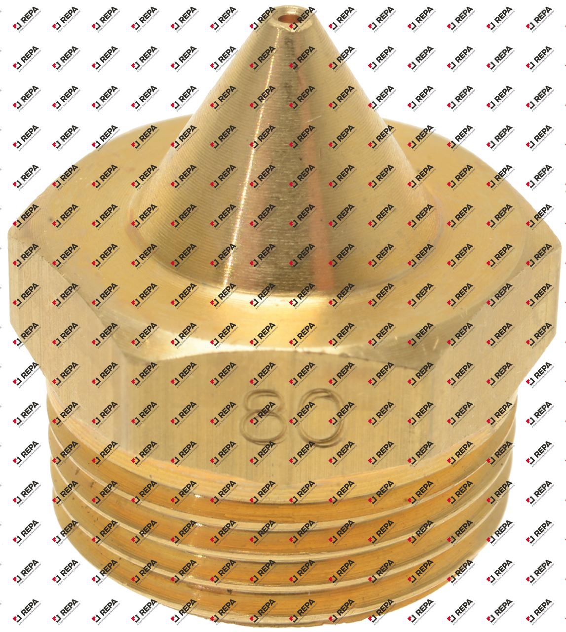 Ugello del gas filetto 3/8" CH 17 foro ø 0,8mm