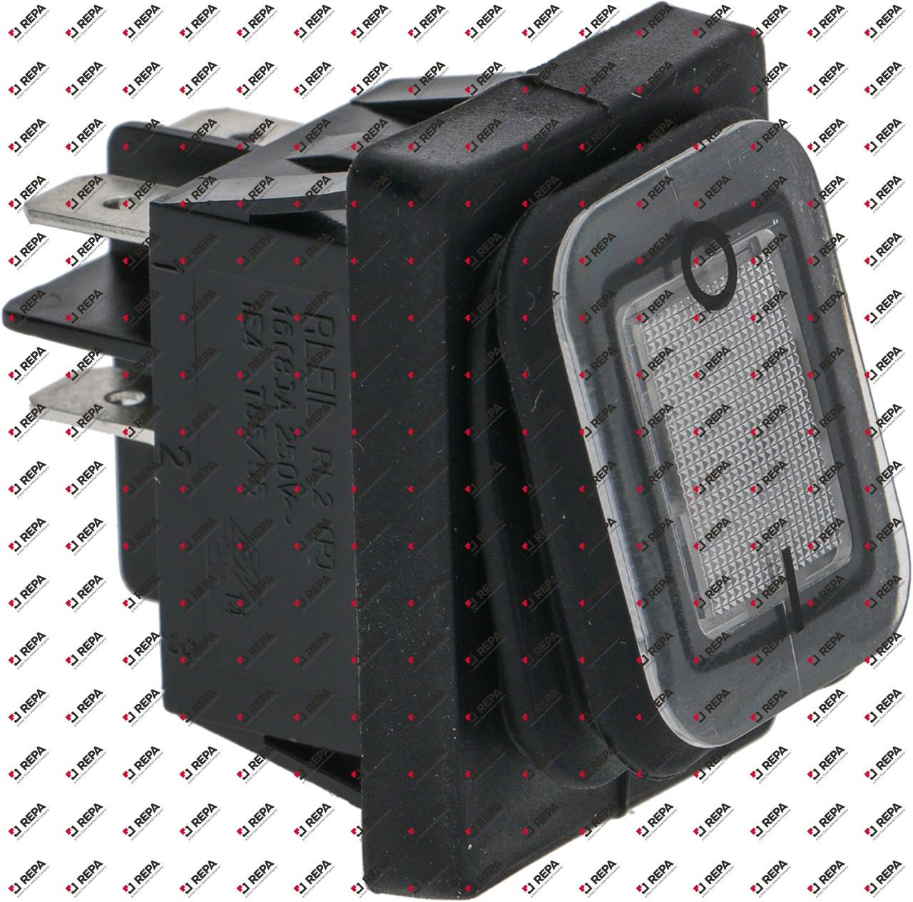 Rocker switch mounting measurements 30x22mm white