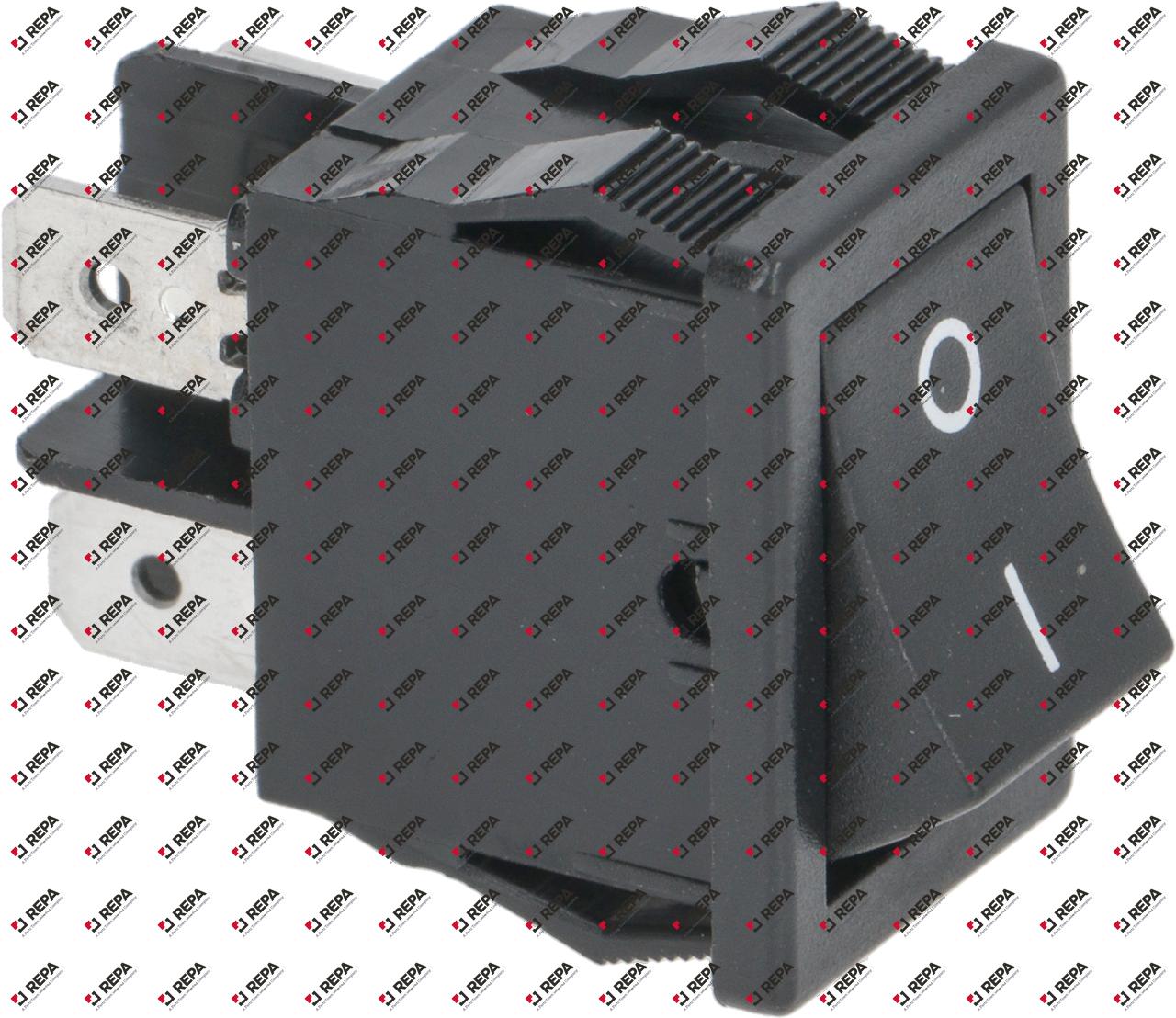 Rocker switch mounting measurements 19x13mm black