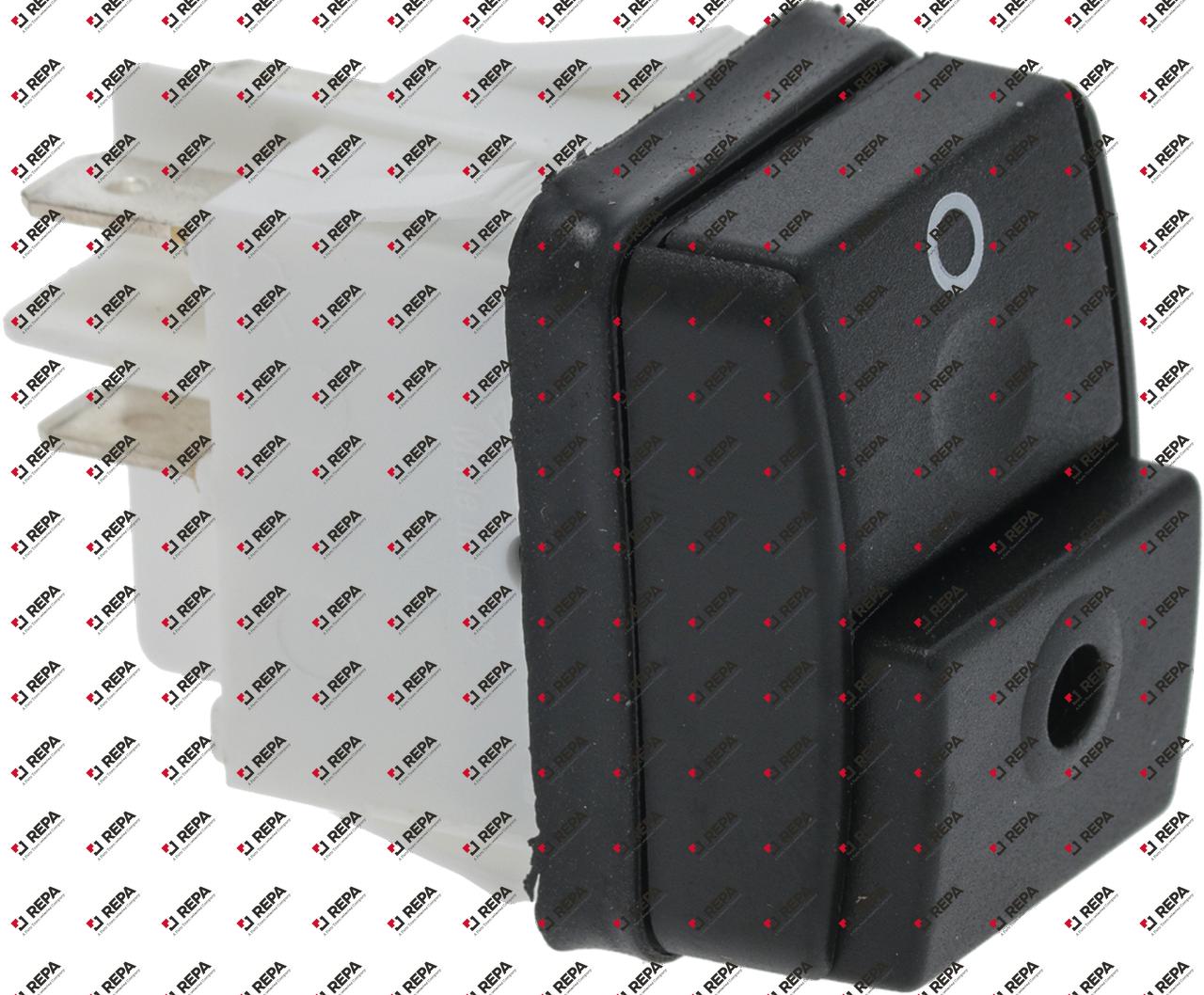 Push switch mounting measurements 30x22mm black