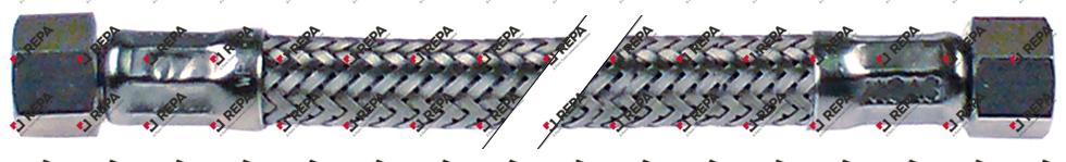 Latiguillo flexible trenza inox recto-recto DN8