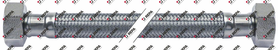Flex hose SS braid straight-straight DN12 L 500mm
