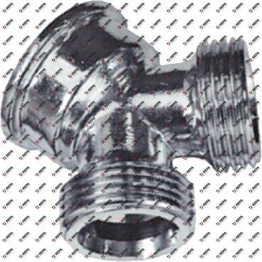Y-stuk draad 1x 3/4" ID / 2x 3/4" OD