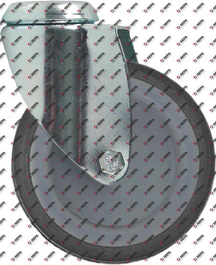 Swivel castor bolt hole H 160mm bolt hole ø 11mm