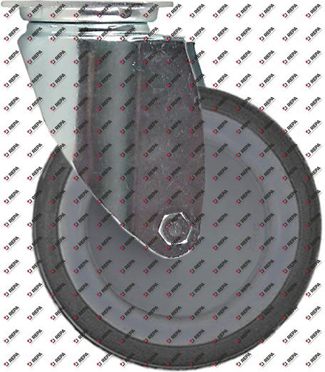 Lenkrolle Plattenbefestigung LA 61x51mm H 160 mm
