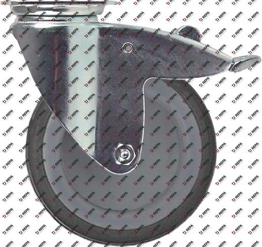 Swivel castor plate fixing hole distance 61x51mm