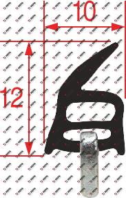 Door seal W 350mm L 660mm 4-sided