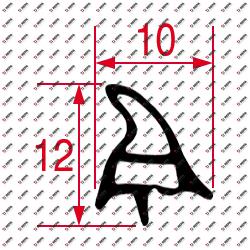 Door seal W 450mm H 330mm 4-sided