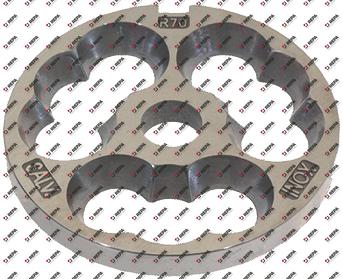 Grinder plate stainless steel size R-70 (12)mm