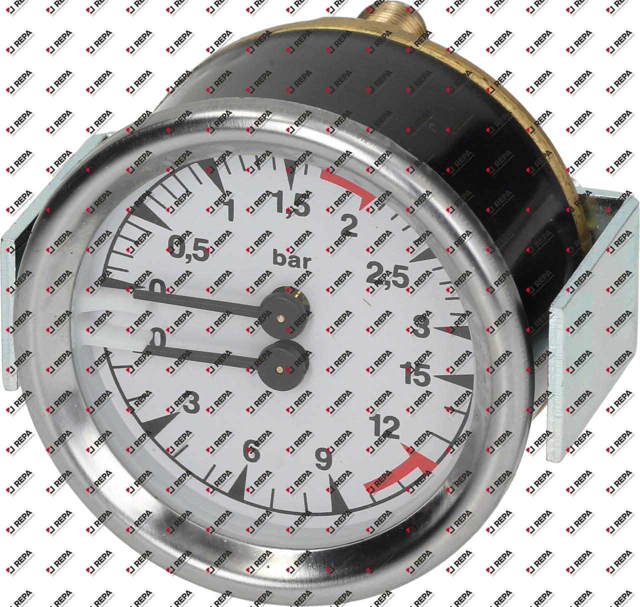 Manometer Anschluss rückseitig Gewinde 1/8"