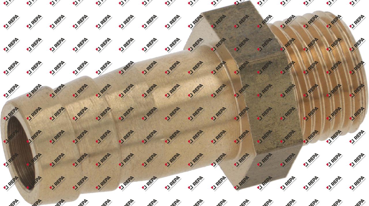 Schlauchanschluss Messing gerade Gewinde M12x1