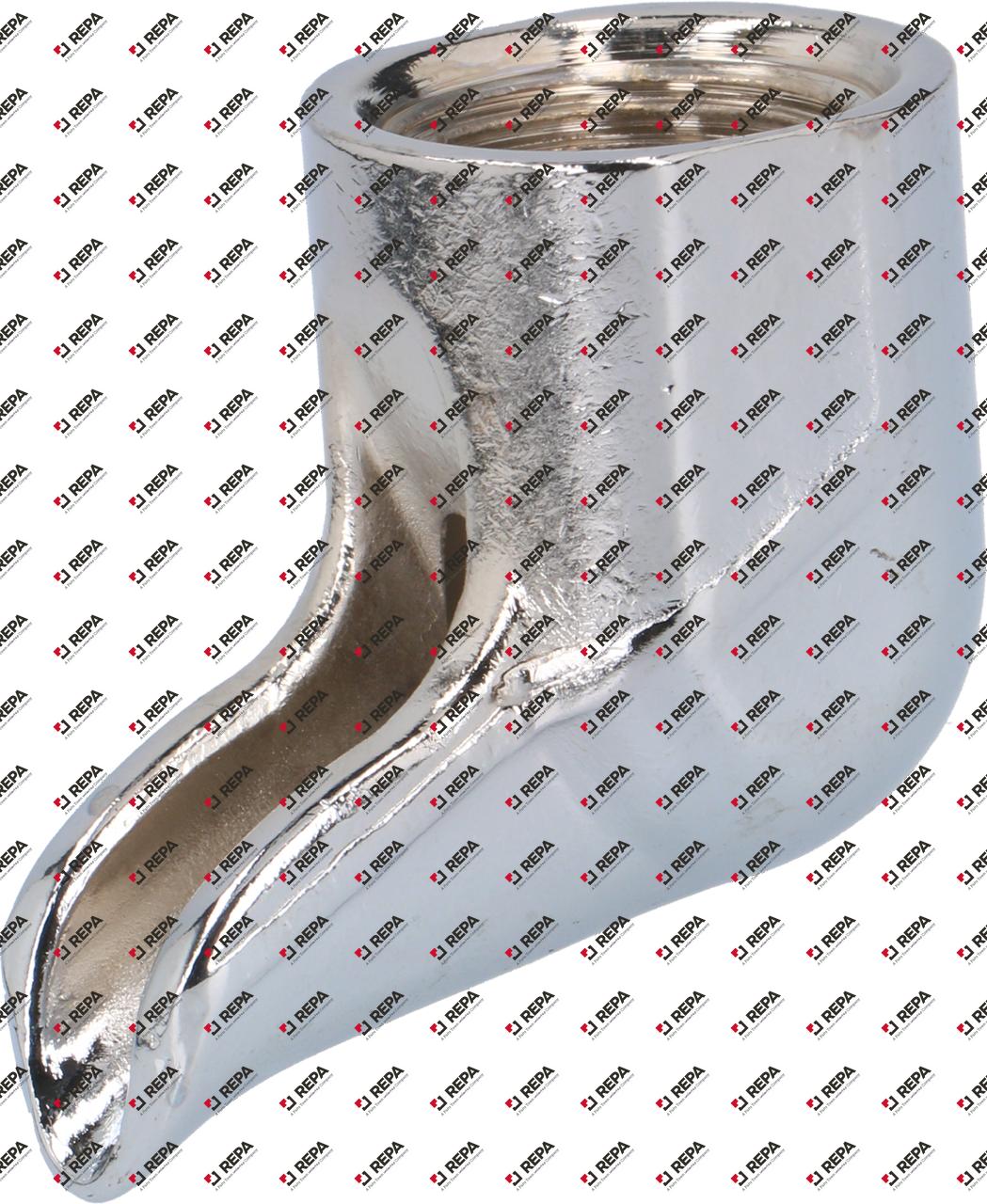 Filter holder spout thread 3/8" curved/long 1-way