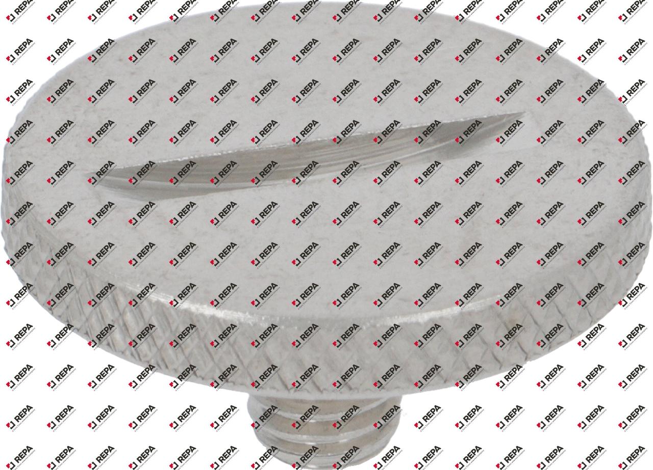 Vis moletée filetage M5 inox ø 20mm H 3mm