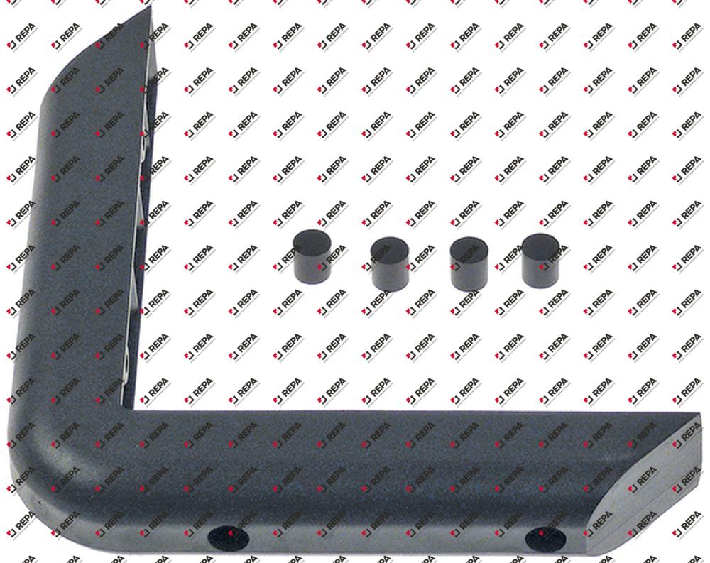Stoßecke Kunststoff LA 27 mm schwarz H 30 mm