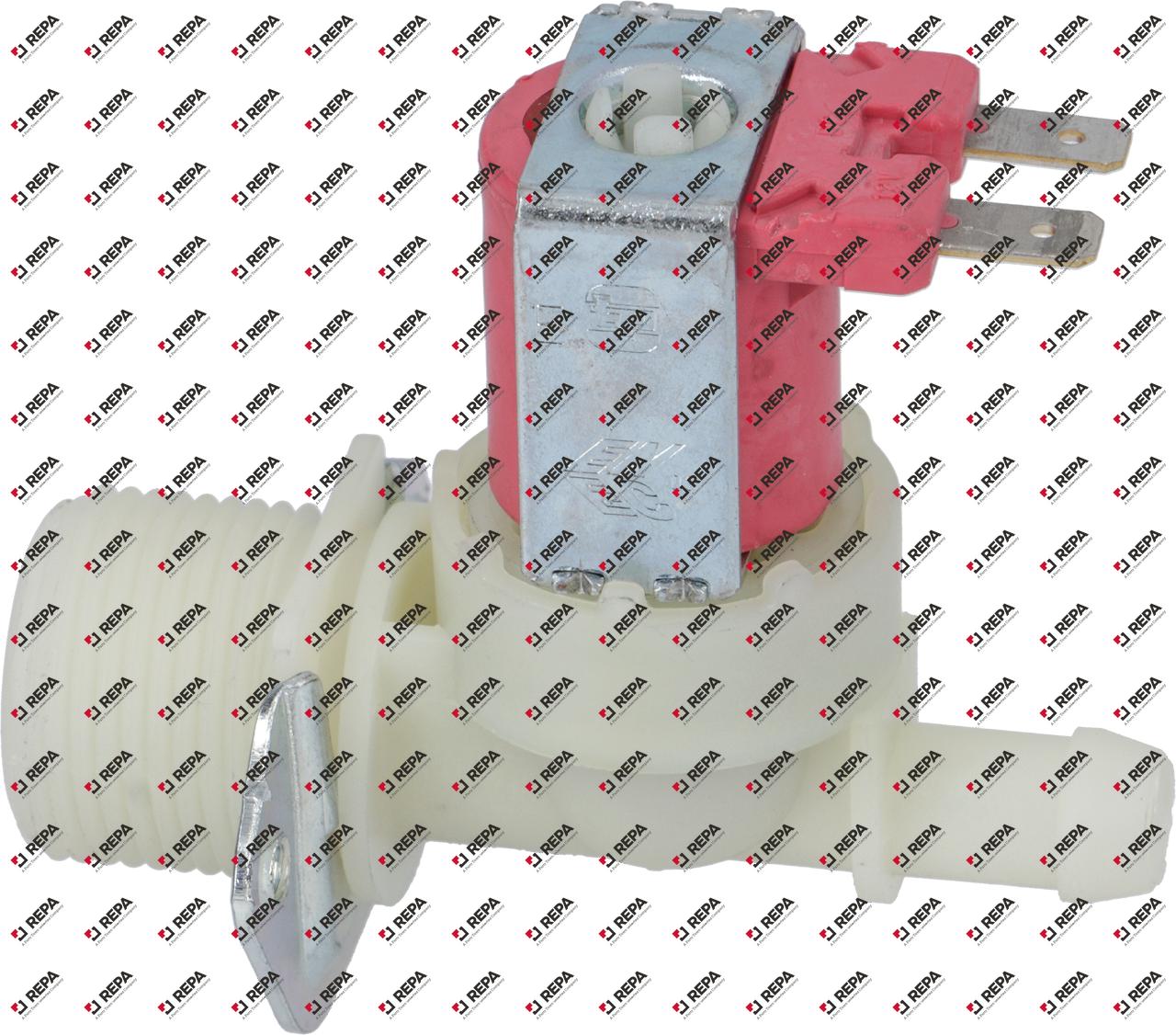 Solenoid valve single straight plastic t.max. 90°C