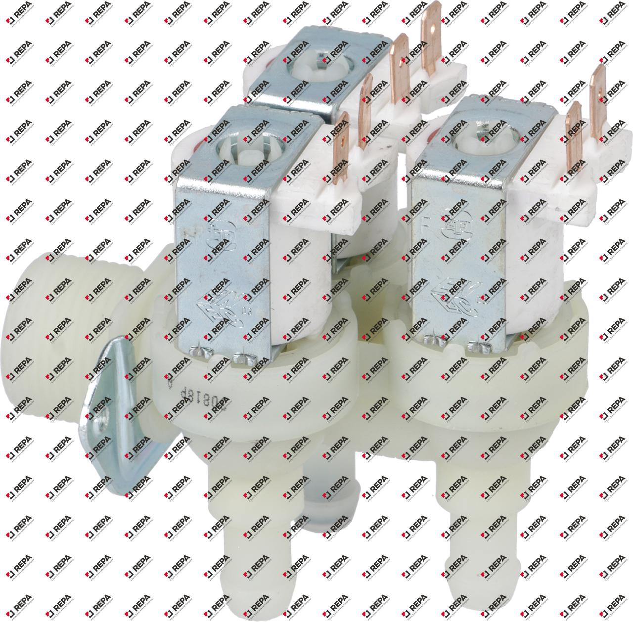 Magneetventiel drievoudig haaks 90° kunststof