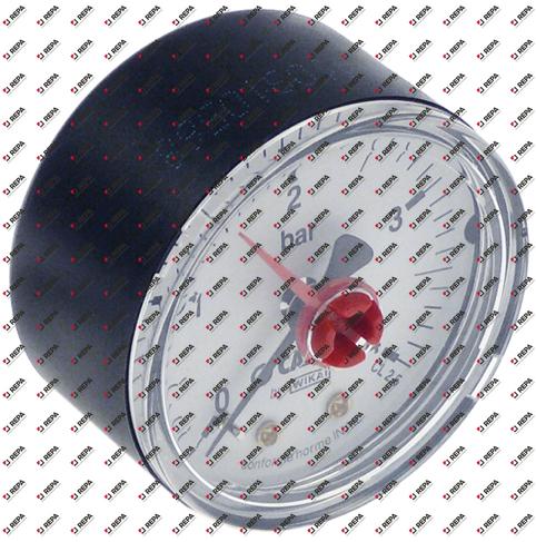 Manometer Anschluss hinten mittig Gewinde 1/4"