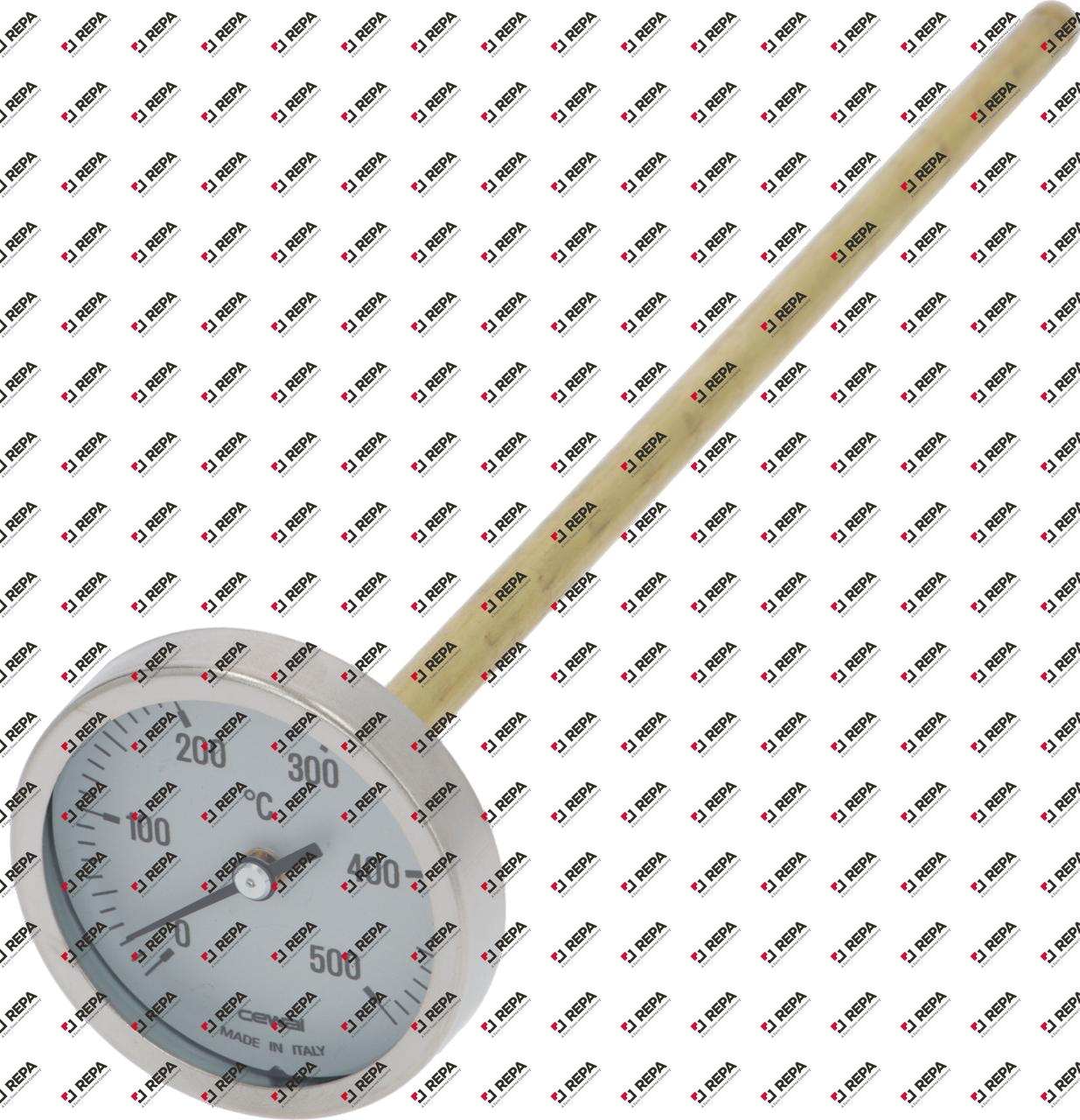 Thermometer ø 63,6mm voeler ø 9mm inbouw ø 9mm