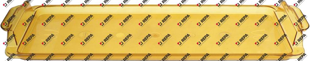 Bandeja para migas amarillo H 54 mm L 648 mm An