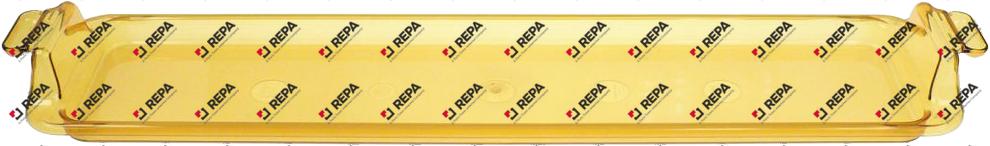 Plateau de miettes Ambre H 54mm L 648mm lar.