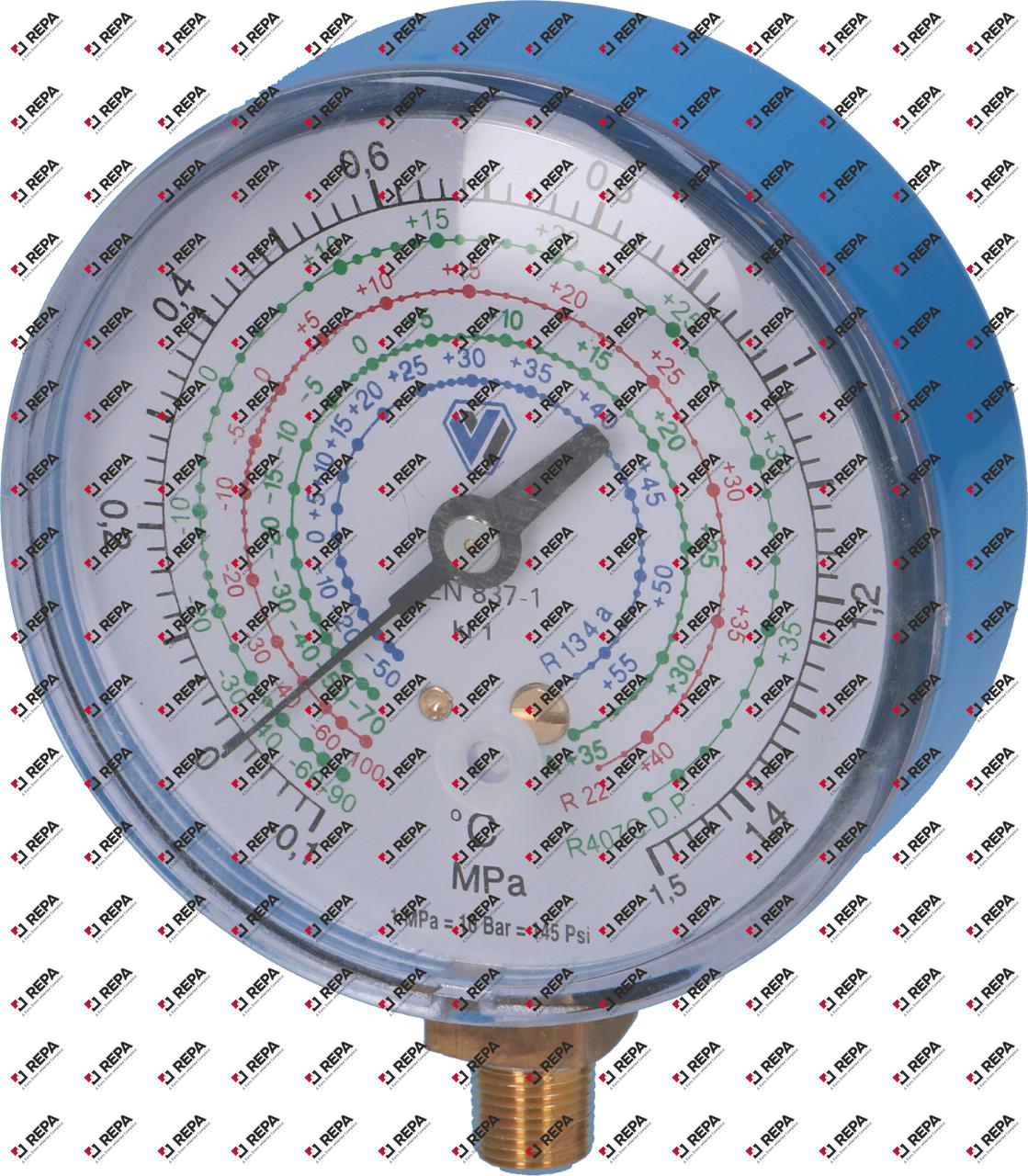 Manometer ø 80mm LOW 1/8" NPT