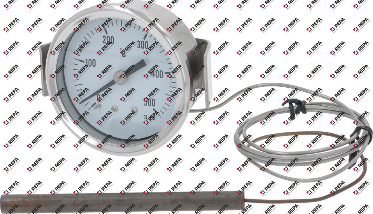 Thermometer mounting ø 60 mm 0-500°C probe ø 8 mm