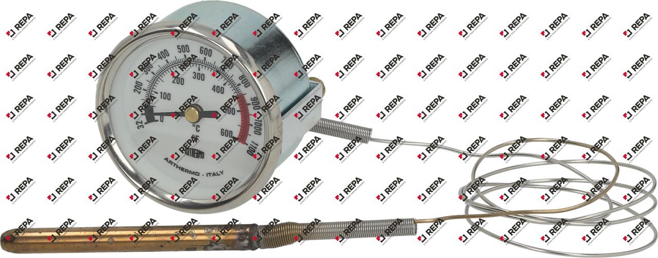 Termometro lungh. capillare 880mm bulbo ø 8mm