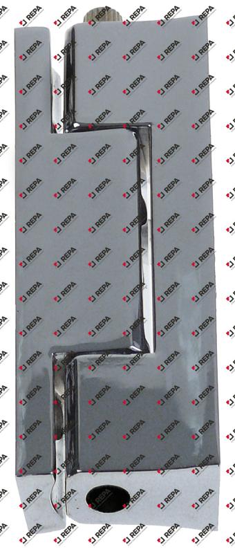 Kantenscharnier verchromt L 100 mm B 23 mm