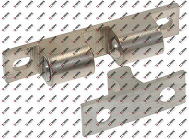 Chiusura a scatto ottone nichelato H 11mm L 43mm
