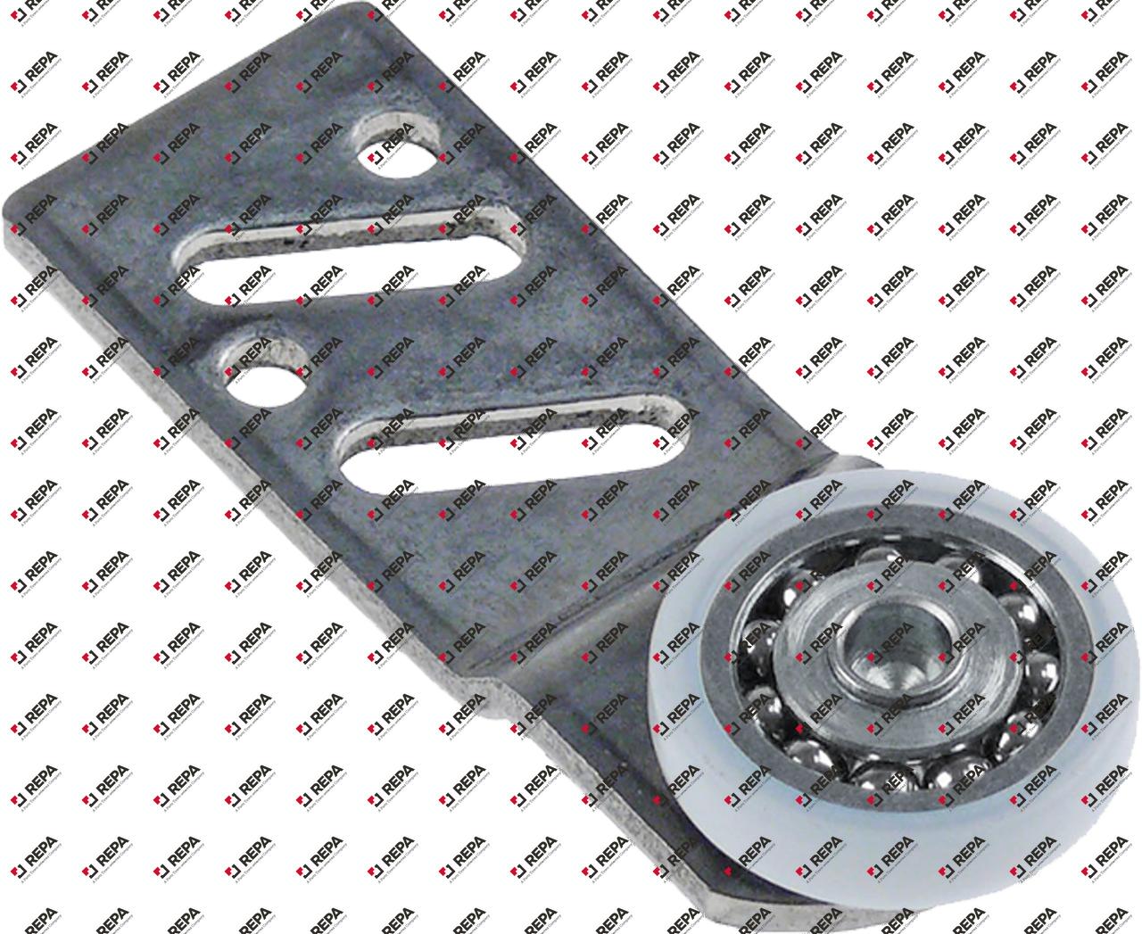 Laufrolle Rollen ø 25 mm 6 mm CNS/Nylon H 7 mm