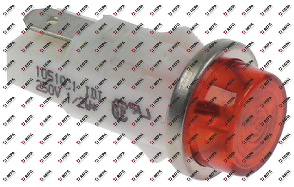 indicator light ø 12mm 230V red