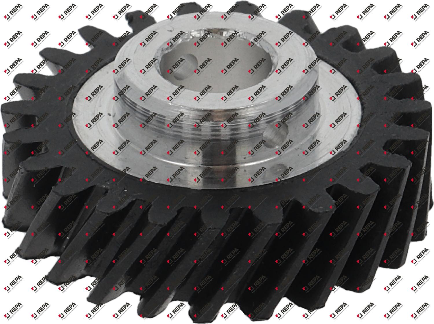 Gear wheel plastic/SS shaft intake ø 9,4mm