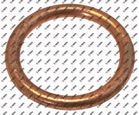 Gasket copper ID ø 18mm ED ø 24mm thickness 2,5mm
